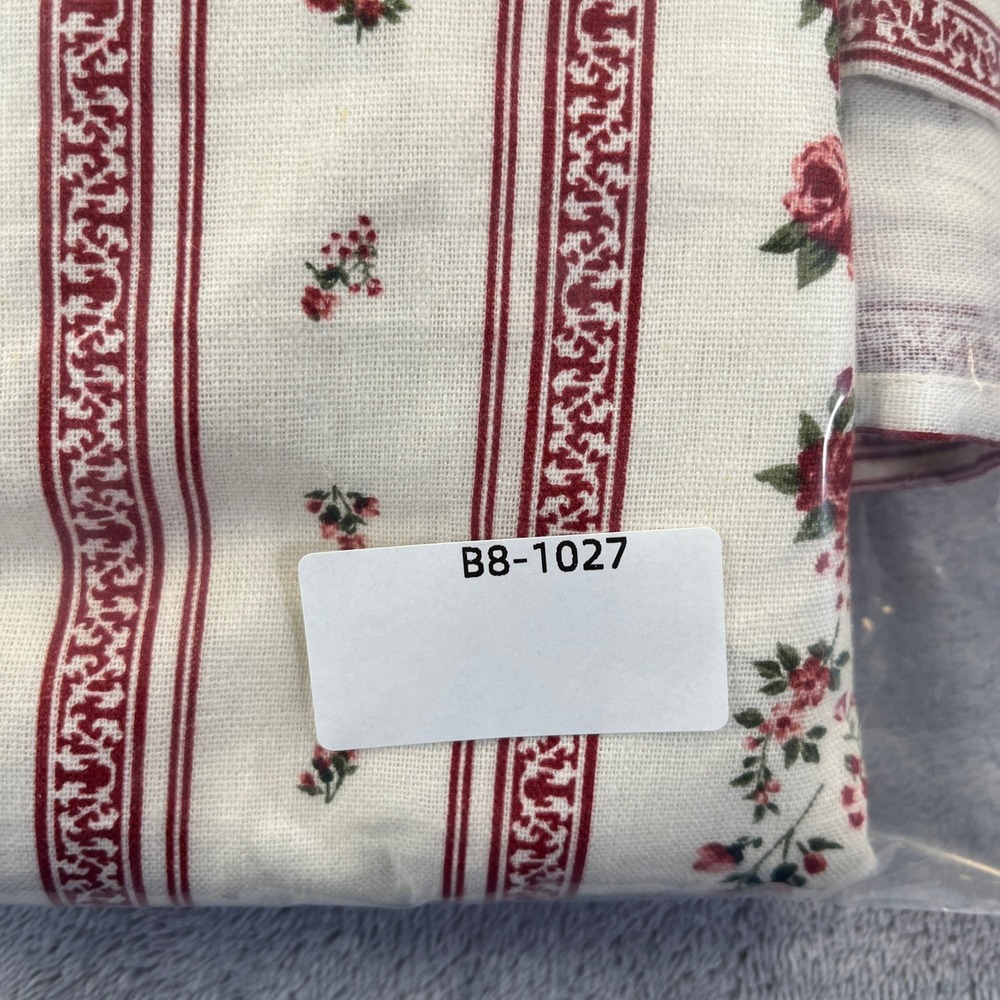Joie Floral Tiered Midi Skirt L Cream Red Linen Boho Cottagecore Prairie Peasant - Picture 8 of 8